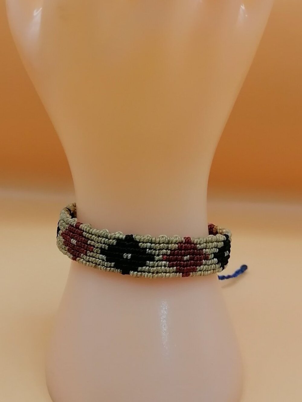 Handmade Inca Chakana Macrame Bracelet